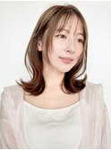 ☆　外ハネボブ　韓国風ミディアムレイヤー☆イメチェン