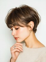 アトラスサロン 札幌大通り(Atras.salon)&nbsp;札幌/髪質改善/オリーブベージュ☆大人のこなれ丸みショート