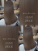 ケー 北千住(K.)&nbsp;夏カラー＊透明感オリーブベージュ[髪質改善/縮毛矯正/カラー