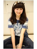 ツヤ感スカーフスタイル