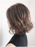【Lead Hair】外国人風ハイライトボブ(バックスタイル)
