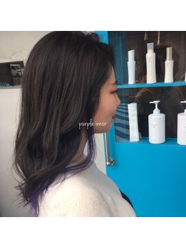 フロップニク(FLOPNIK) ダークアッシュ×パープルインナー