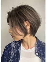 バベル(BABEL Hair Design) 【BABEL】ショートボブ＿耳かけアッシュブラウン