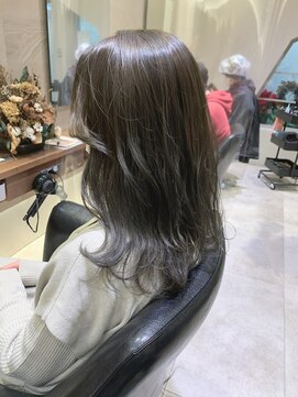 シェル 国分寺(shell) ブリーチなし！オリーブグレージュ