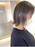 極細highlight、シナモンベージュ、ぷつんとBob［谷合