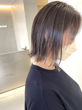 コード(Chord) 極細highlight、シナモンベージュ、ぷつんとBob[谷合