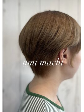 ウミマチ(umi machi) umi machi パールベージュショート　2022/7/24