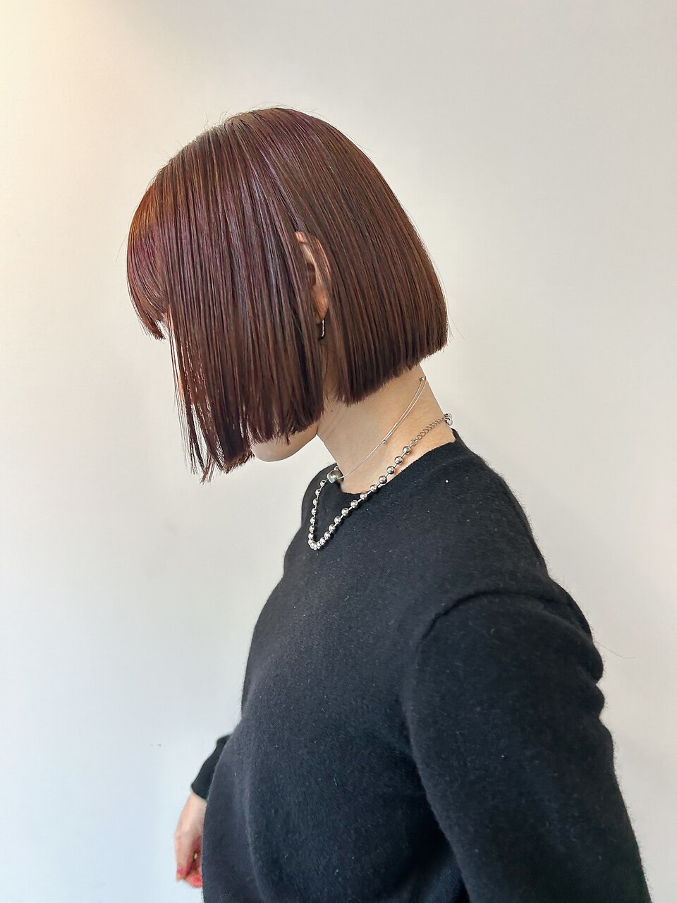 フルバング×チェリーレッドボブ☆10代20代30代40代☆小顔見せ