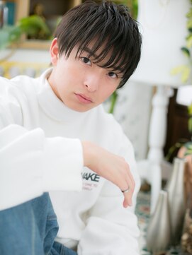 カバーヘア イヴ 戸頭店(COVER HAIR EVE) くせ毛風ミストバング縮毛カットマッシュm戸頭20代30代40代