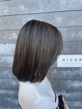 ニコル マスミダ(NICORU) ハイライトで立体感プラス