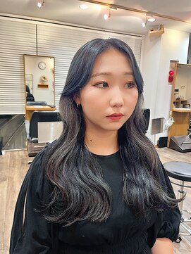 クロード モネ 吉祥寺店(Claude MONET) ＜内　夢来＞ブルーブラックインナーカラー/吉祥寺/吉祥寺駅