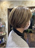 白髪目立たぬ！大人ショート