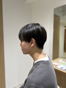 ソイクフ 四条大宮店(SOY-KUFU) 【soy-kufu】MEN'S HAIRアッシュブラックマッシュパーマ