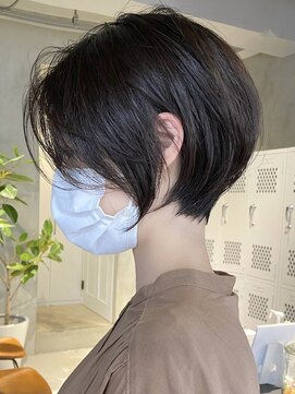 エリマ 武蔵小杉(elima) ショートカットくびれショート前下がりボブベージュカラー40代●