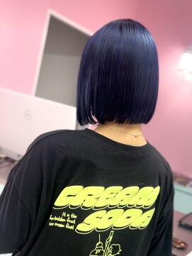 グラスペディア(graspedia) くすみブルーボブ【広島くすみカラー】