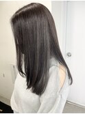 バイオレットグレージュ×ミディアムレイヤー