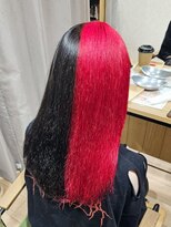 美容室 アクター 個性的ツートンカラー