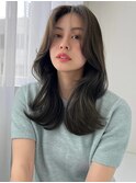 ミントベージュ×ワンホンヘア　３