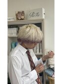 エンドカラー(ホワイト×ピンクラベンダー)