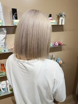 チェレ オレ 新金岡店(Chere ore)&nbsp;30代ダブルカラー、ケアブリーチ、似合わせボブ、ミルクティ