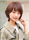 イメチェン/ホワイトブロンド/外ハネボブ/美髪/表参道/髪質改善