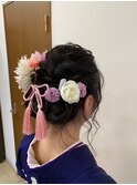 卒業式袴着付け・ヘアセット
