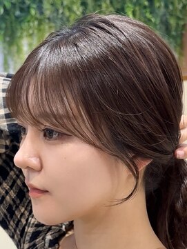 ビューブルー 亀戸錦糸町(VIEW BLUE) 美髪カールピンクブラウン韓国レイヤーロングセミディ顔周り前髪