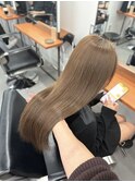 ダブルカラーレイヤーカットミルクティーベージュ