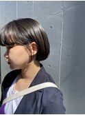顔周りがかわいいツヤっとシンプルボブ/ミニボブ