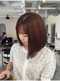 チェリーレッド/ブリーチなしワンカラー