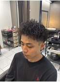 スパイキーショート　スパイキーパーマ　ピンパーマ　ツイスト