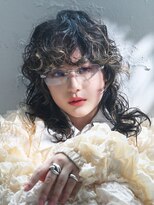 アルバム 銀座(ALBUM GINZA)&nbsp;顔周りレイヤーミディアム前髪カット似合わせカット_F31351