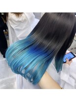 TONE（トーン）by Chara 池袋 髪質改善 ダブルカラー 【4月上旬OPEN（予定）】&nbsp;ブルーグラデーションカラー/水色グラデーション【池袋東通り】