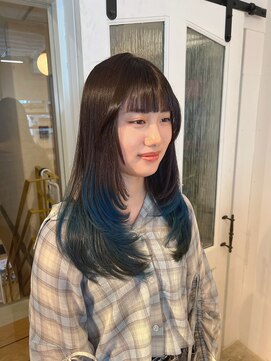 ハク アトリエ(HaKU atelier) ロングレイヤー/ブリーチデザインバレイヤージュカラー