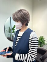 ジービージー(GBG) くびれショートボブ40代50代グレイカラー白髪染め白髪ぼかし