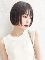 カバーヘア ブリス 志木南口駅前店(COVER HAIR bliss)&nbsp;切りっぱなしボブ/ダークアッシュ/小顔似合わせカットp志木