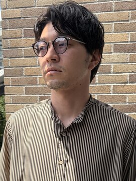 ガレージ バイ グリーン 表参道 原宿(Garage by green) 【SHUN】大人のセンターパート