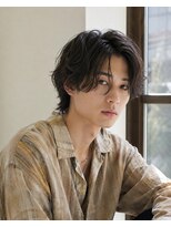 MEN's Baguz MEN'Sカット/ MEN'Sパーマ/ MEN'Sカラー 大人韓国ミディアムレイヤー×ニュアンスパーマ