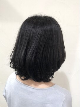 ネオリーブアオバ 高田馬場店(Neolive aoba) 【高田馬場/aoba】大人ボブにデークブルーカラーで♪