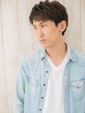 メンズヘア ビーセカンド 草加店(MENS HAIR B-2) 斜めバングで個性的に☆ビジカジ束感ショートＤ(草加)(メンズ)