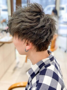 クアトロ グランシュ 川崎店(QUATRO × GranCieux) 【QUATRO川崎】ブリーチアッシュグレー 世古政男