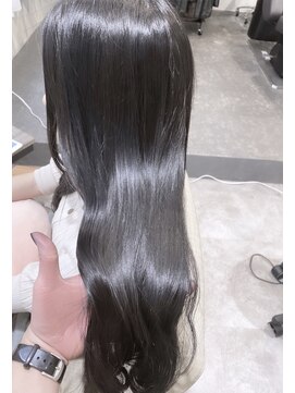 ミョンシル 【myonsil 山田】ブリーチなしグレーブラック