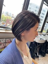 リバレッジ 広尾(Leverage)&nbsp;ラフニュアンス大人ショートボブ【広尾、恵比寿】担当:尾上