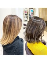 アヴァンス 天王寺店(AVANCE.)&nbsp;ビフォーアフター×バレイヤージュ