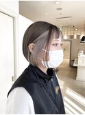 ボブ・インナーホワイトベージュ