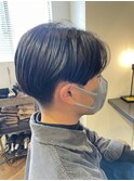 『力石サトシ』波巻き束感ショートツーブロックマッシュ