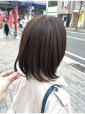 伸ばしかけヘア　ストレート内巻き【坂根】