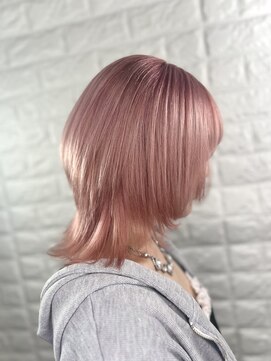 イエローコーン 横浜店(YELLOW CORN) ウルフ×ピンク【Wカラー/ハイトーン】