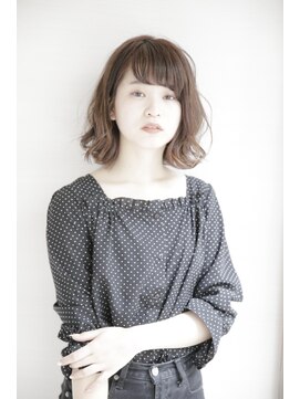 ルルディ バイ アフロディーテ銀座(luludi by APHRODITE) 黒髪/グレーベージュ/レイヤーロング/前髪パーマ/銀座