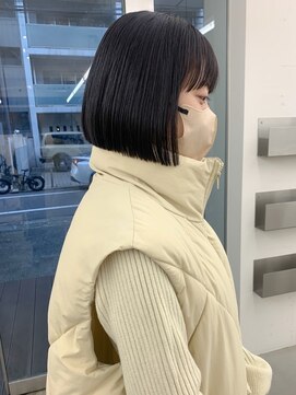 ノク 渋谷(nok) パツっとボブ ×ナチュラルブラック